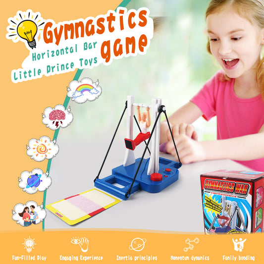 Gymnastics Challenge Game - Fun & Challenging Toy for Girls & Boys Ages 8+ Ideal Table Game for Active Kids - Develop Skills & Strengthen Bonds with Family and Friends