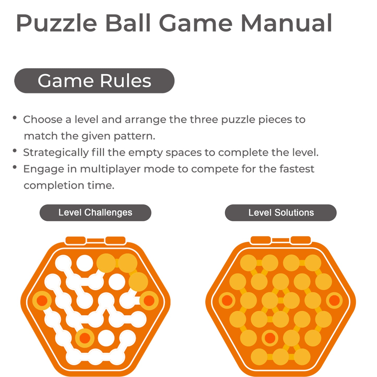 Puzzle Ball Game - 3D Brain Teaser for Adults, Travel-Sized Logic Toy, Hand-Eye Coordination & Problem-Solving Game, Compact Fidget Toy for Desk, Office & Road Trips