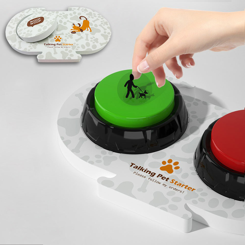 YoFellas Talking Pet Button Mat - 2 Pack | EVA Mat for Dog and Cat Communication | Organize Up to 4 Buttons | Durable Pet Training Mat