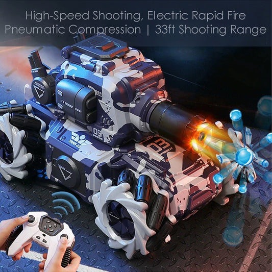 RC Tank Car – Water Bullet Shooting & 360° Drifting Fun
