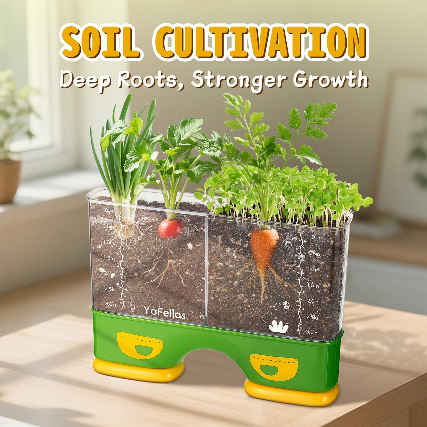 Kids Root Viewer & STEM Science Kit – Educational Plant Growing Set with Soil & Hydroponics, Transparent Observation Window, Growth Journal & Stickers – Gardening Gift for Kids Ages 6-12