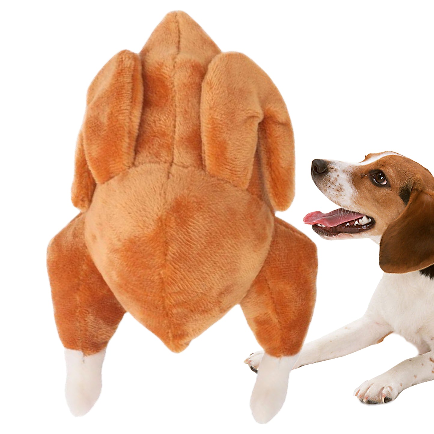 YoFellas Thanksgiving Interactive Turkey Plush Dog Toy with Squeaker | Soft and Durable | Ideal for Small, Medium Breeds | Great for Festive Fun and Daily Playtime