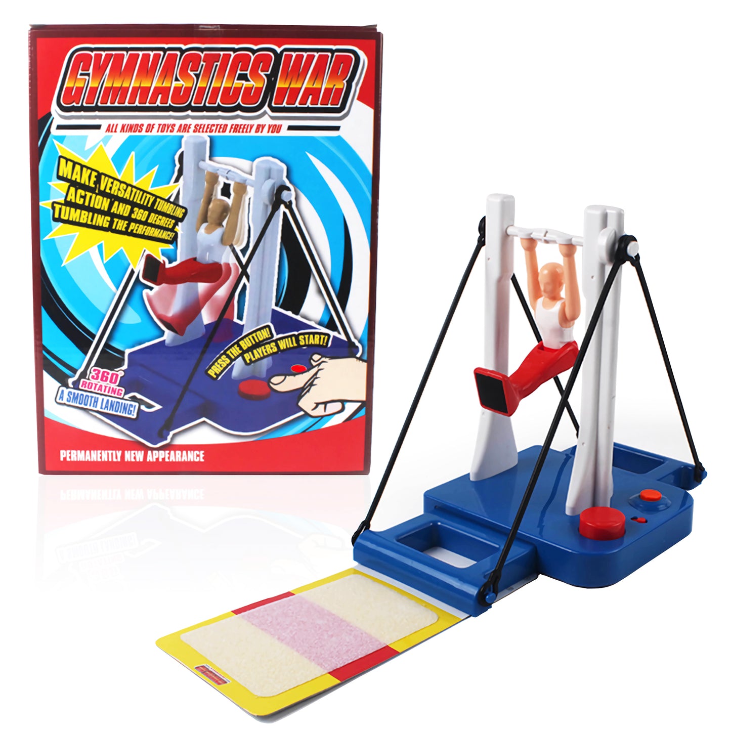 Gymnastics Challenge Game - Fun & Challenging Toy for Girls & Boys Ages 8+ Ideal Table Game for Active Kids - Develop Skills & Strengthen Bonds with Family and Friends