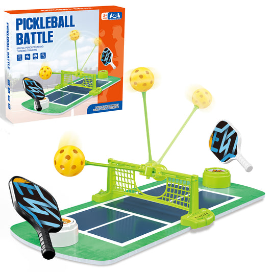 YoFellas Indoor Tabletop Game for Kids, No Battery Needed – 2 Player Family Interactive Toy for Boys & Girls Screen-Free Hand-Eye Coordination & Fine Motor Skills Gift (Pickle Ball Court Battle)